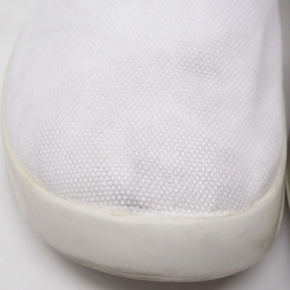 NOBULL Womens Canvas Trainer White Low Top Sneakers Size 7